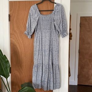 Madewell floral midi dress